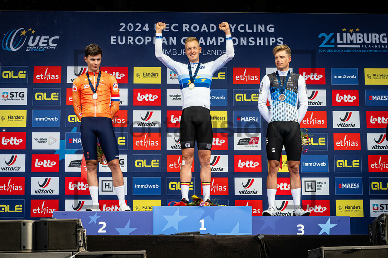 KOOIJ Olav, MERLIER Tim, MIHKELS Madis: UEC Road Cycling European Championships - Limburg 2024