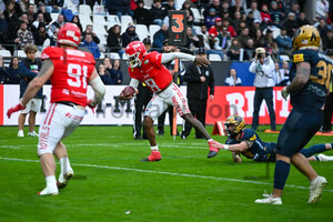 Jaylon Henderson ERIMA GFL Bowl Potsdam Royals Dresden Monarchs Spielfotos 12.10.2024