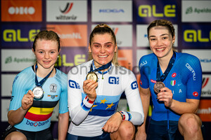 WITTEVRONGEL Lani, COPPONI Clara, FIDANZA Martina: UEC Track Cycling European Championships – Apeldoorn 2024