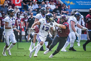 Marvin Rutsch Rhein Fire vs. Frankfurt Galaxy American Football European League of Football (ELF) 21.08.2022