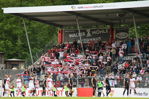 Fans von VfB Stuttgart II in Aspach 17.05.2025