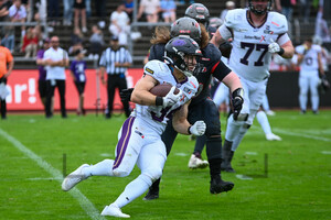 Sandro Platzgummer Cologne Centuirions Frankfurt Galaxy Spielfotos 04.08.2024