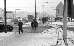 Kreuzung Warschauerstr Stalinallee | Crossing Warschauerstr Stalinallee