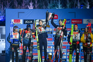Sieger Karoline Offigstad Knotten, Sturla Holm Laegreid Biathlon auf Schalke 2024