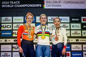 VAN DE WOUW Hetty, FINUCANE Emma, SATO Mina: UCI Track Cycling World Championships – 2024
