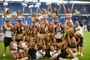 Pyromaniacs Cheerleader Hamburg Sea Devils at Rhein Fire Spielfotos 13.08.2023