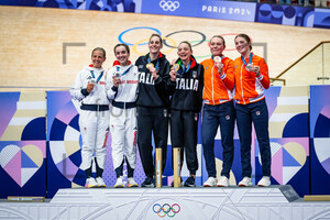 EVANS Neah, BARKER Elinor , GUAZZINI Vittoria, CONSONNI Chiara, VAN DER DUIN Maike, VAN BELLE Lisa: Olympic Games - Paris 2024