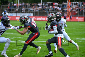 Carlos Hill Cologne Centuirions Frankfurt Galaxy Spielfotos 04.08.2024