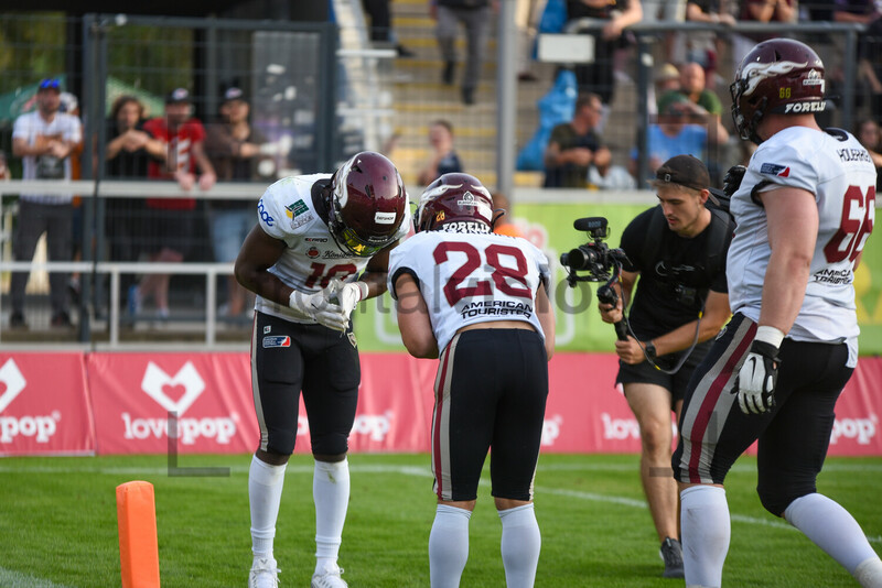 Rhein Fire at Frankfurt Galaxy Spielfotos 03.09.2023 Harlan Kwofie TJ Alexander