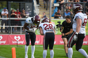 Rhein Fire at Frankfurt Galaxy Spielfotos 03.09.2023 Harlan Kwofie TJ Alexander
