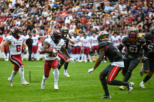 Kelvin McKnight Jr. Cologne Centurions gegen Rhein Fire Spielfotos 26.05.2024