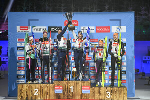 Siegerehrung bett1.de Biathlon World Team Challenge 28.12.2023