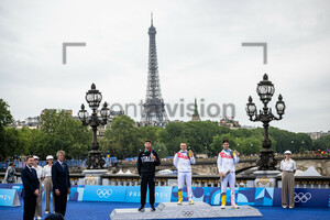 GANNA Filippo, EVENEPOEL Remco, VAN AERT Wout: Olympic Games - Paris 2024