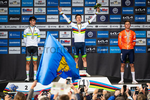 O'CONNOR Ben, POGAČAR Tadej, VAN DER POEL Mathieu: UCI Road Cycling World Championships - Zürich 2024