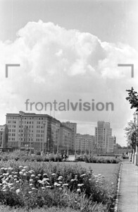 Frühling Karl Marx Allee Stalinallee 1956