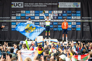 O'CONNOR Ben, POGAČAR Tadej, VAN DER POEL Mathieu: UCI Road Cycling World Championships - Zürich 2024