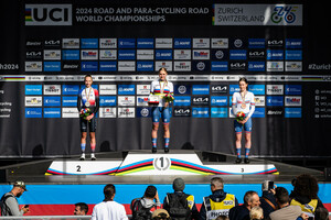 CHLADOŇOVA Viktoria, FERGUSON Cat, WOLFF Imogen: UCI Road Cycling World Championships - Zürich 2024