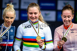 RAYER Eglantine, BACKSTEDT Zoe, VINKE Nienke: UCI Road Cycling World Championships 2022