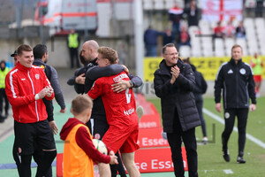 Julian Eitschberger, Andreas Schröder Torjubel Rot-Weiss Essen Ingolstadt