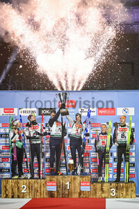 Siegerehrung bett1.de Biathlon World Team Challenge 28.12.2023