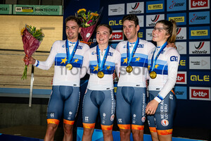 DORENBOS Yanne, VAN DER DUIN Maike, HOPPEZAK Vincent, VAN BELLE Lisa: UEC Track Cycling European Championships – Heusden-Zolder 2025