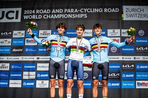 SCHOOFS Jasper, SEIXAS Paul, VAN KERCKHOVE Matisse: UCI Road Cycling World Championships - Zürich 2024