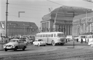 Leipzig Hauptbahnhof Main railway station 1963