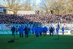 Hansa Rostock feiert Sieg in Dortmund 01.02.2025.