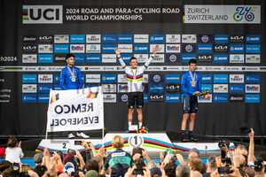 GANNA Filippo, EVENEPOEL Remco, AFFINI Edoardo: UCI Road Cycling World Championships - Zürich 2024