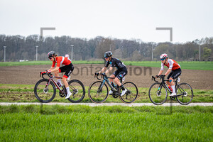 LUDWIG Cecilie Uttrup, BARALE Francesca, BERTEAU Victoire: Dwars Door Vlaanderen 2023 - Women´s Race