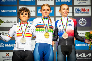 OSTIZ TACO Paula, FERGUSON Cat, CHLADOŇOVA Viktoria: UCI Road Cycling World Championships - Zürich 2024