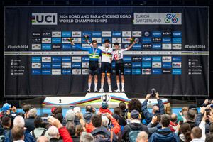 SODERQVIST Jakob, ROMEO ABAD Ivan, CHRISTEN Jan: UCI Road Cycling World Championships - Zürich 2024