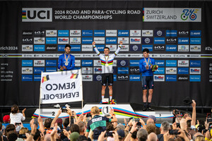 GANNA Filippo, EVENEPOEL Remco, AFFINI Edoardo: UCI Road Cycling World Championships - Zürich 2024