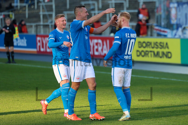 Nils Fröling Torjubel BVB - Hansa Rostock 01.02.2025.
