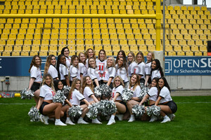 Cologne Centurions Cheerleader Cologne Centurions gegen Fehervar Enthroners Spielfotos 02.06.2024