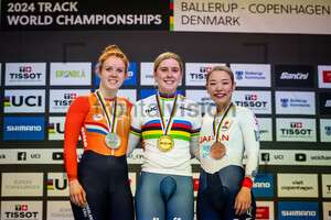 VAN DE WOUW Hetty, FINUCANE Emma, SATO Mina: UCI Track Cycling World Championships – 2024
