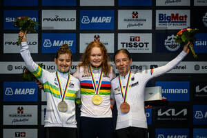 BRADBURY Neve, PIETERSE Puck, NIEDERMAIER Antonia: UCI Road Cycling World Championships - Zürich 2024