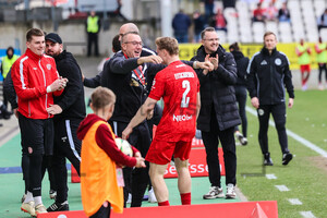 Julian Eitschberger, Andreas Schröder Torjubel Rot-Weiss Essen Ingolstadt