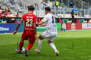 José-Enrique Rios Alonso, Kasim Rabihic Laufduell Rot-Weiss Essen - 1. FC Saarbrücken 26.04.2025