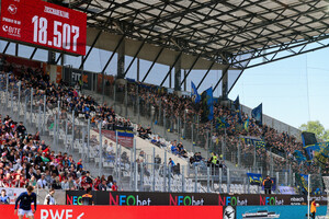 Zuschauerzahl Anzeigentafel Rot-Weiss Essen - 1. FC Saarbrücken 26.04.2025