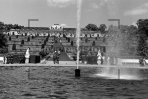 Gartenansicht Schloss Sanssouci Potsdam 1962