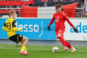 Matti Wagner, Danylo Krevsun  BVB U23 - Rot-Weiss Essen 01.03.2025
