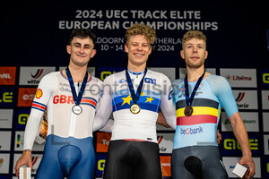 TIDBALL William, HANSEN Tobias, HESTERS Jules: UEC Track Cycling European Championships – Apeldoorn 2024