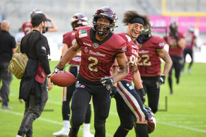 Omari WILLIAMS Rhein Fire vs. Frankfurt Galaxy Spielfotos 04.06.03.2023