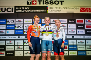 VAN DE WOUW Hetty, FINUCANE Emma, SATO Mina: UCI Track Cycling World Championships – 2024