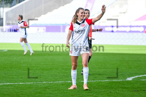 Torjubel Laura Freigang Google Pixel Frauen Bundesliga SGS Essen Eintracht Frankfurt Spielfotos 06.10.2024