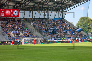 Anzeigentafel Rot-Weiss Essen - DSC Arminia Bielefeld Spielfotos 24.08.2024
