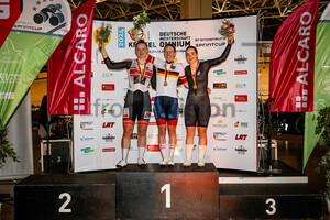 BRÄUTIGAM Messane, BRAUßE Franziska, JÄHRIG Fabienne: DM Omnium 2024 - Frankfurt Oder