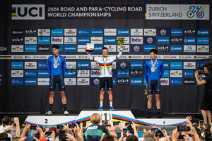 GANNA Filippo, EVENEPOEL Remco, AFFINI Edoardo: UCI Road Cycling World Championships - Zürich 2024