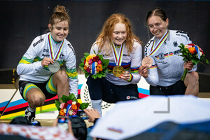 BRADBURY Neve, PIETERSE Puck, NIEDERMAIER Antonia: UCI Road Cycling World Championships - Zürich 2024